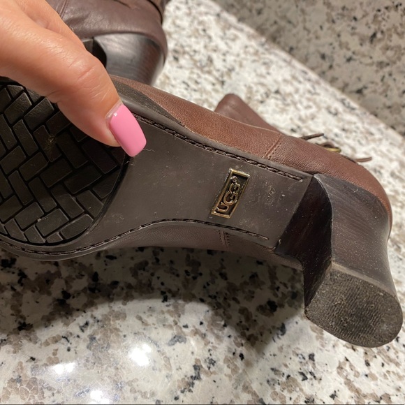 UGG Olivia boots ankle leather size 8 - Picture 11 of 12
